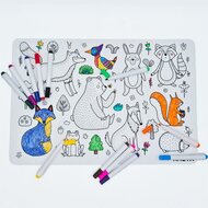 KNET&Auml;&reg; - Siliconen Tekenbord / Placemat voor Onderweg 2+ | Speel je Wijs