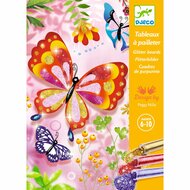 Djeco Glitterschilderijen - Glittervlinders 6-10 jaar | Speel je Wijs