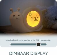 Alecto Slaaptrainer / Wekker -Slak Simon Taupe | Speel je Wijs