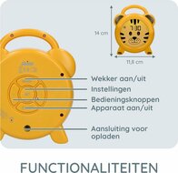 Alecto Slaaptrainer / Wekker - Tiger| Speel je Wijs