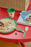 RICE Melamine Kinderlunchbord met Heldenprint - Groen| Speel je Wijs
