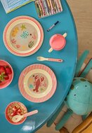 RICE Melamine Kinderlunchbord Koraal oceaanprint| Speel je Wijs