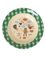 RICE Melamine Kinderkom met Heldenprint Groen - Medium 250 ml| Speel je Wijs