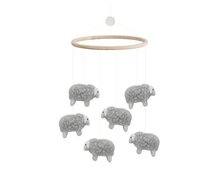 Gamcha Muziekmobiel / Boxmobiel - Schapen 100% wolvilt | Speel je Wijs