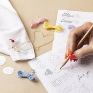 CC Hobby Wateroplosbare Borduurvellen - Blanco A5 - 8 Vel | Speel je Wijs