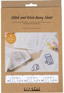 CC Hobby Wateroplosbare Borduurvellen - Decoratieve Dessins A5 - 6 vel | Speel je Wijs