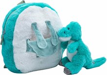 Cute by Felix&nbsp;Knuffel Rugzak met Knuffeltje&nbsp;- Turquoise | Speel je Wijs