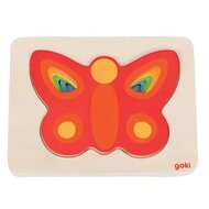 Goki Houten Lagenpuzzel - Vlinder 2+  | Speel je Wijs