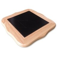 Tangram Blank Hout  met zwarte Stenen 22cm | Speel je Wijs