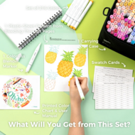 Ohuhu Honolulu B Alcohol Art Markers - Brush &amp; Fine - 48 Sweetness | Speel je Wijs