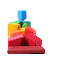 Grimm's houten Waldorf Blokken - Gekleurd | Speel je Wijs