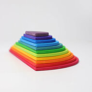 Grimm's halve houten Circels - Regenboog | Speel je Wijs