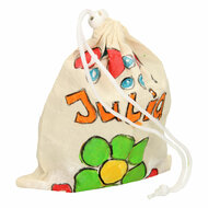 CC Hobby - Katoenen Knikkerzak - 21x25cm - Naturel | Speel je Wijs