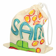 CC Hobby - Katoenen Knikkerzak - 21x25cm - Naturel | Speel je Wijs