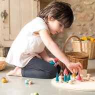 Grapat houten Kabouterset - Nins &amp; Tomten | Speel je Wijs