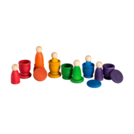 Grapat Houten Nins, Bakjes en Munten | Speel je Wijs