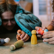 Grapat houten Speelset - The Animal Crew  | Speel je Wijs