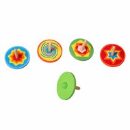 Gekleurde houten tol| Speel je wijs