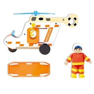 Hape reddingshelikopter speelgoed set  | Speel je Wijs