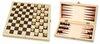 Hotgames Damspel en Backgammon in houten Klapcassette  | Speel je Wijs