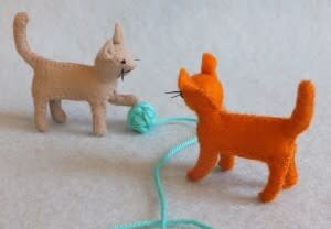Atelier Pippilotta | Huisdieren Twee Poesjes