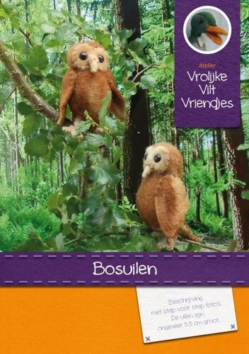 Atelier Vrolijke Viltvriendjes -Bosuilen