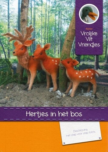 Atelier Vrolijke Viltvriendjes - Hertjes In Het Bos