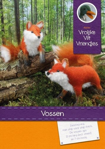 Atelier Vrolijke Viltvriendjes Vossen