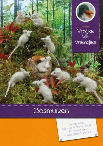 Atelier Vrolijke Vilt Vriendjes Bosmuizen