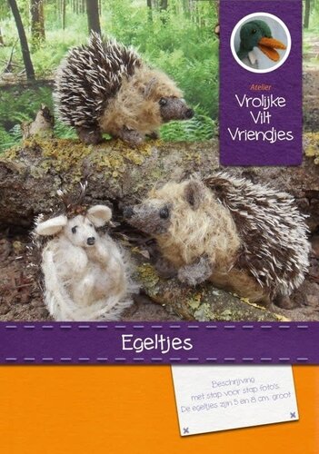 Atelier Vrolijke Vilt Vriendjes Egeltjes