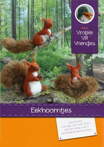 Vrolijke Viltvriendjes  Eekhoorntjes