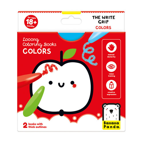 Banana Panda - Laaang kleurboekje - De schrijf greep kleuren