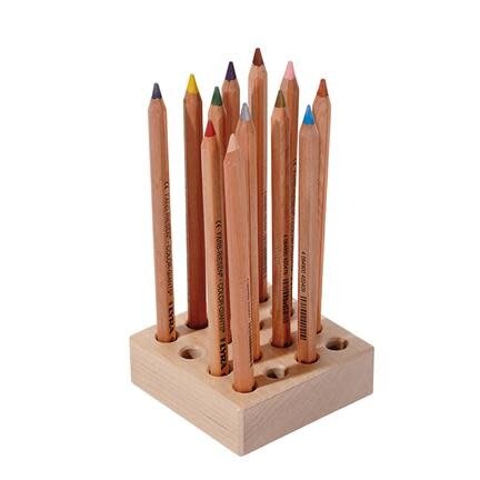 Potlodenblok  voor 16 dikke potloden