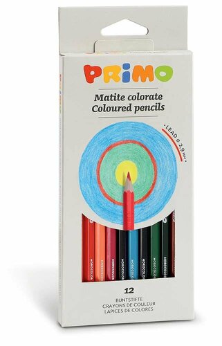 PRIMO - 12 kleurpotloden in doos