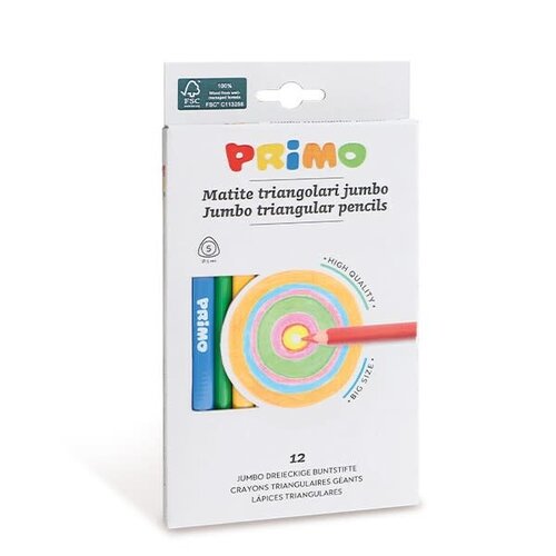 Primo 12 Jumbo Kleurpotloden 3-kant