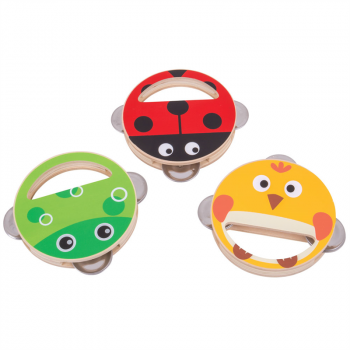 Bigjigs Tamboerijn Dieren 12m+