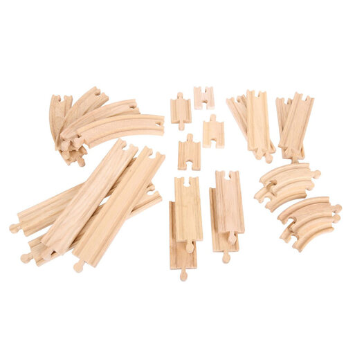 Bigjigs Rail | Rechte stukken & bochten Expansion Pack
