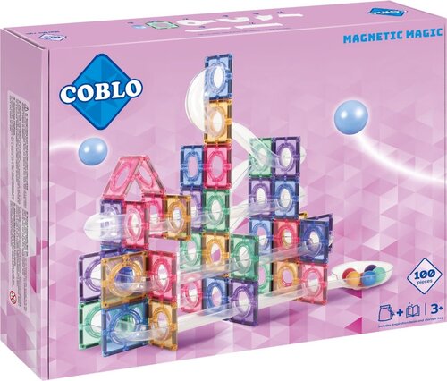 Coblo-Knikkerbaan 100st. Pastel Magnetisch speelgoed