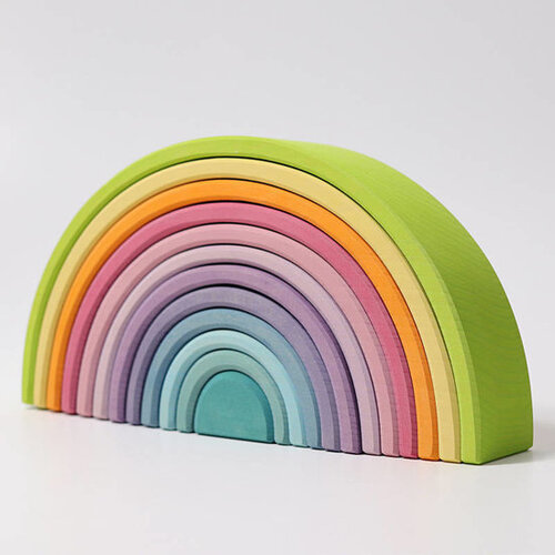 Grimm's  houten Regenboog Pastel Groot