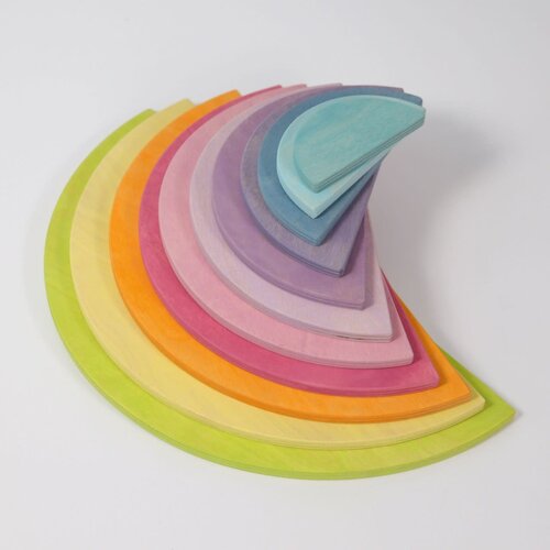 Grimm's halve houten Circels Pastel