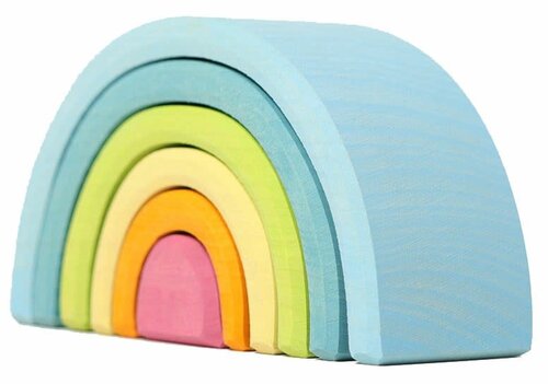 Grimm's houten Regenboog Pastel Klein