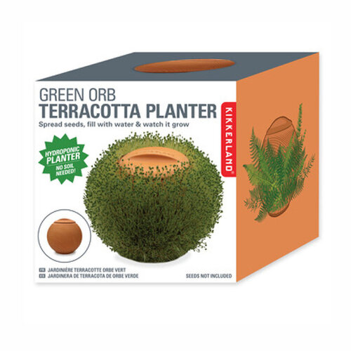 Green Orb Terracotta Planter