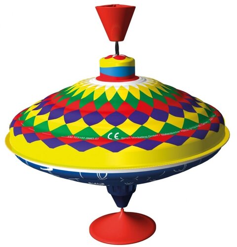 lena Tin Toys - Bromtol met Ruitmotief 19 cm