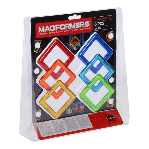 Magformers Set Vierkant, 6-dlg.