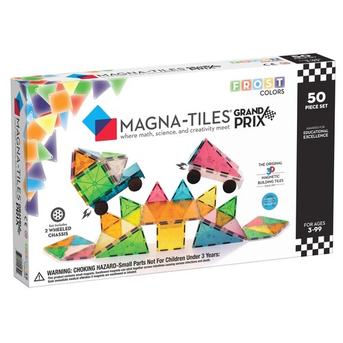 Magna-Tiles Grand Prix Frost Colors set Magnetische Tegels - 50 delig