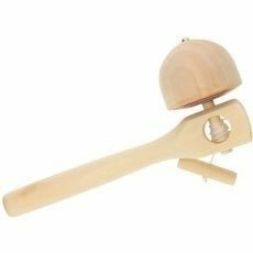 Blank houten trektol (tol)