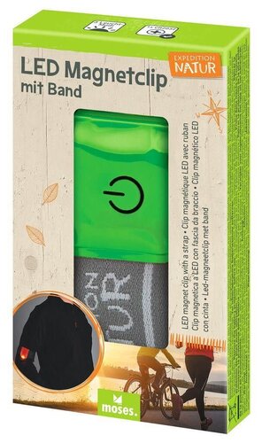 Moses-Expeditie natuur LED magneetclip met band