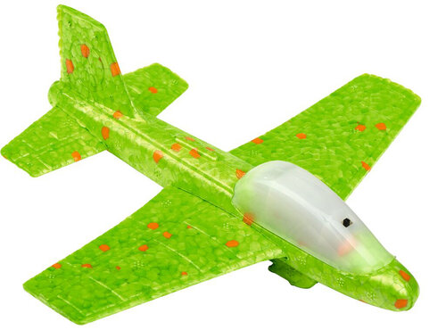 Moses LED vliegtuig met licht 17 cm 