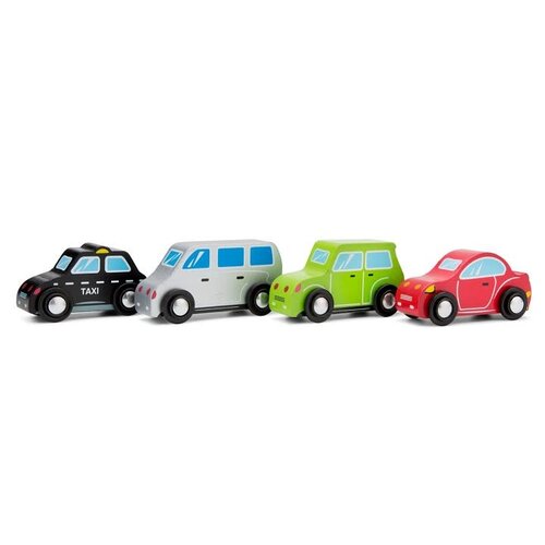 Mini Auto Taxi - Rood /Groene auto of Zilveren Bus