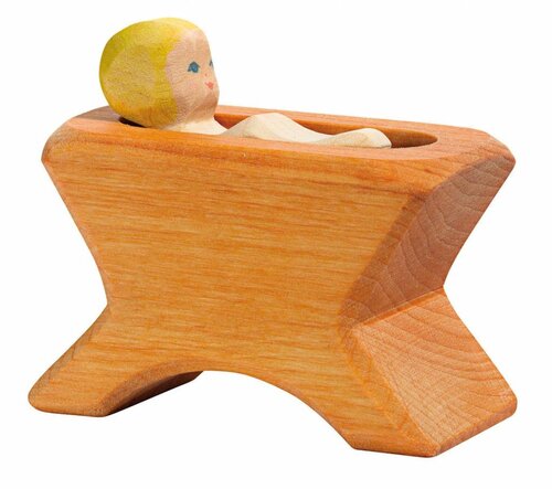 Ostheimer houten Kribbe met Kind